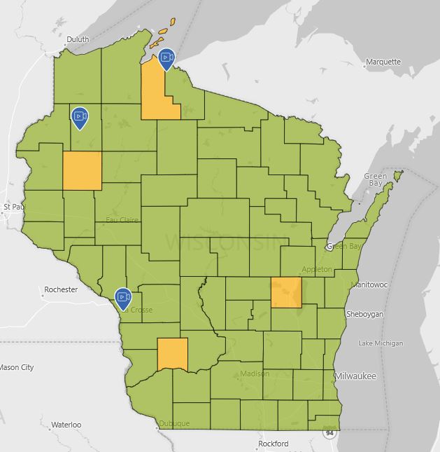 Wisconsin’s Fall Color Map WSAU News/Talk 550 AM · 99.9 FM Wausau